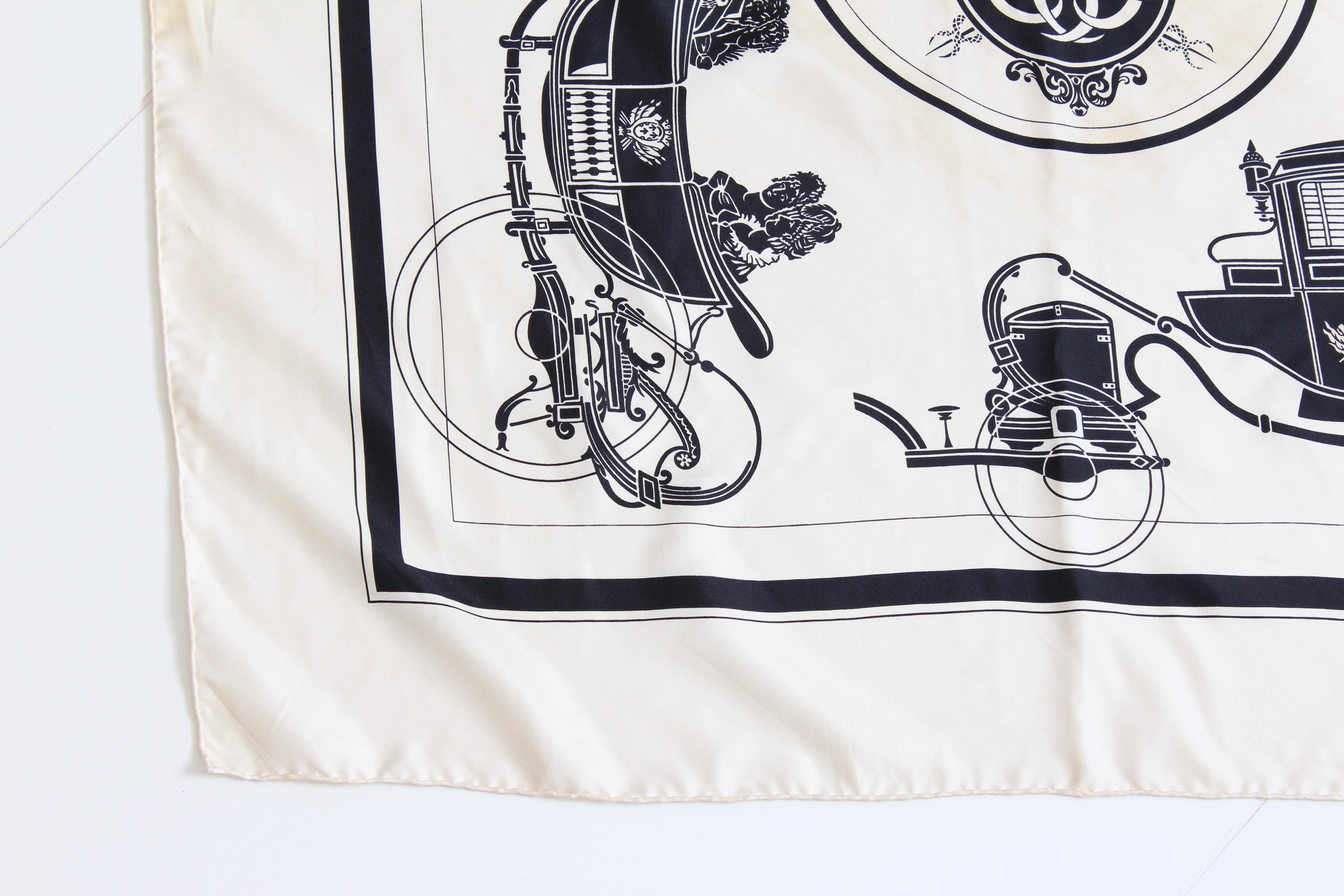 hermes horse and carriage scarf