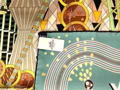 Hermes Silk Scarf, Sole Mecanique Du Temps