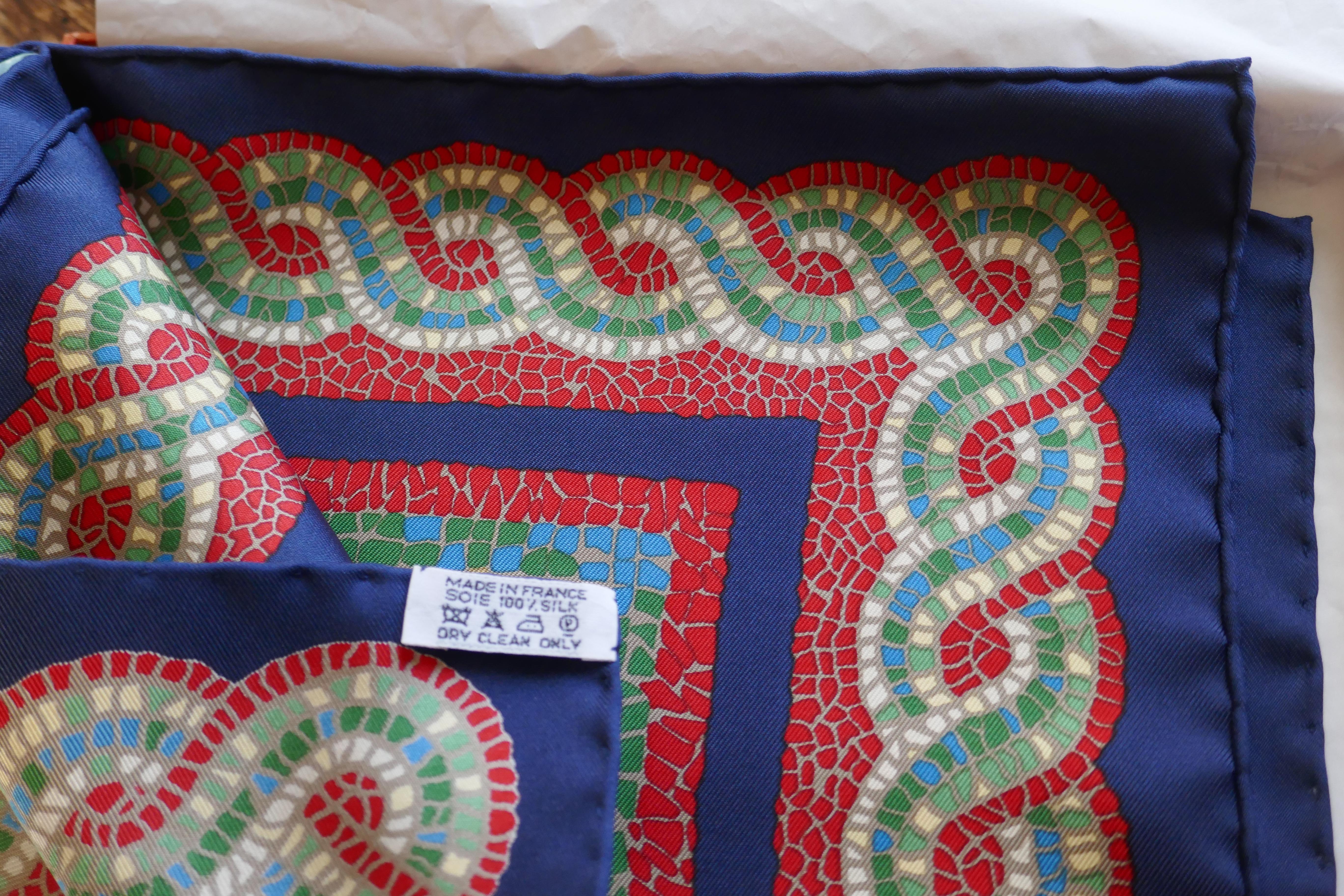 Hermes Silk Scarf “ Sous le Cedre” Design by Dimitri Rybaltchenko 2