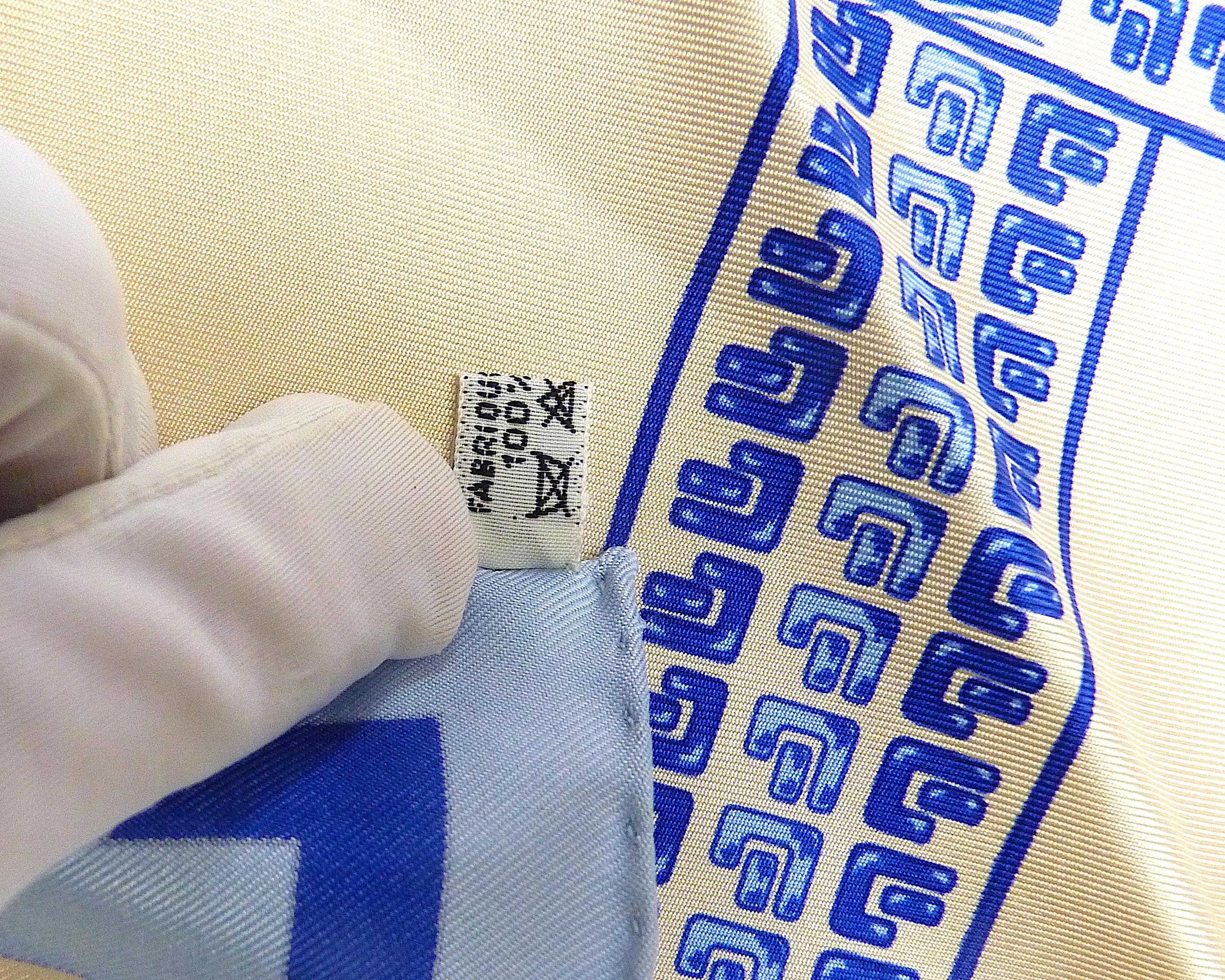 Hermes Silk Scarf Special Edition Ciments Français, Vintage from 1981 For Sale 5