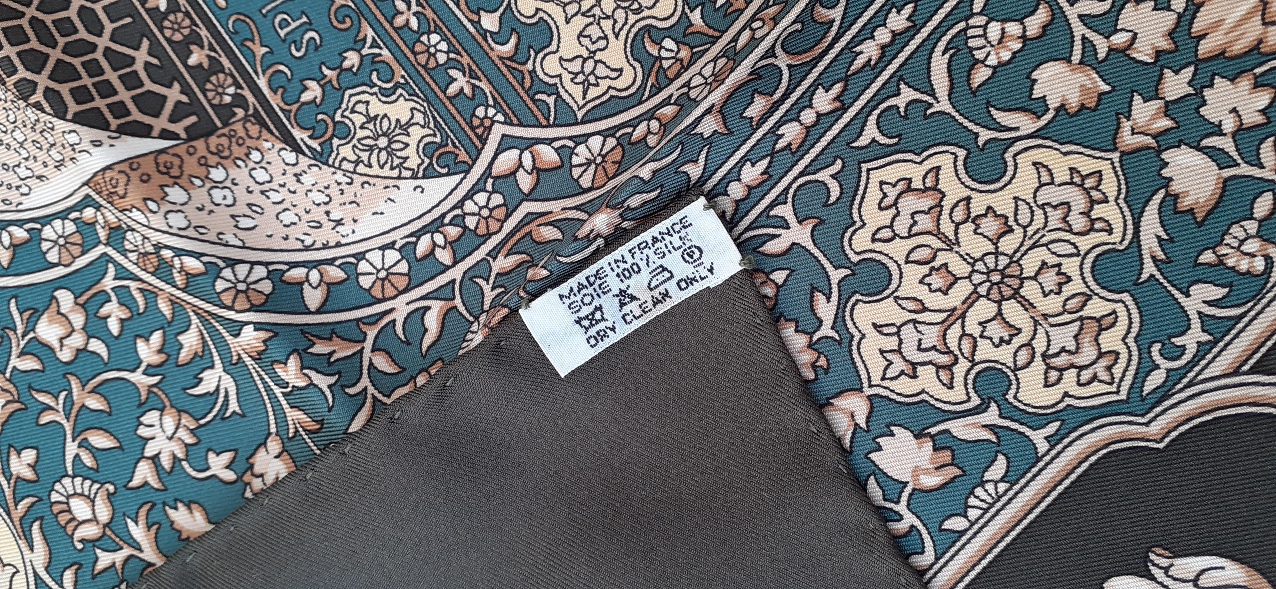 Hermès Silk Scarf Splendeur des Maharadjas Rare Colorway 90 cm 12