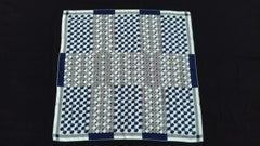 Hermès Silk Scarf Tenue de Balle Tennis Ball Anamorphée Indigo Pierre 26'