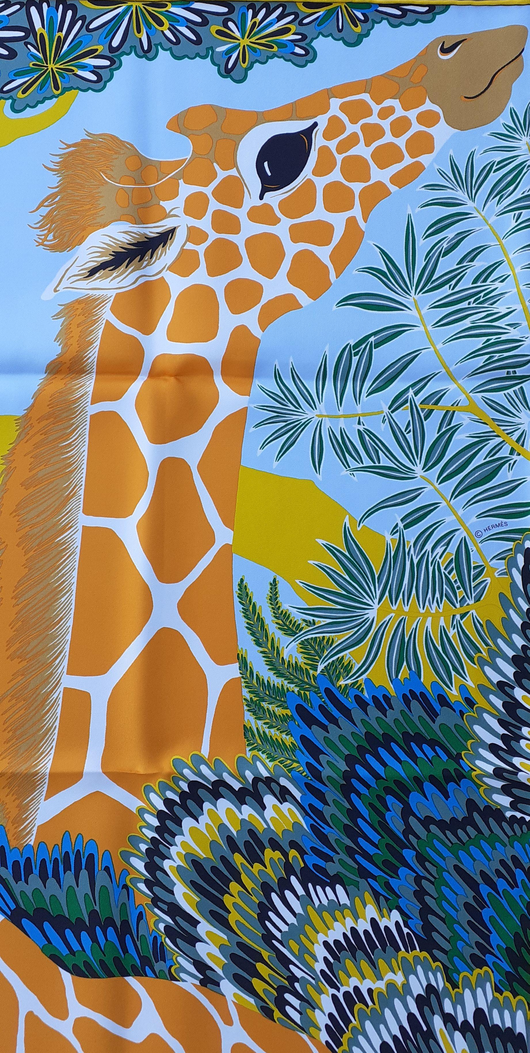 Hermès Silk Scarf The Three Graces Giraffes Alice Shirley Limited Edition 90 cm 1
