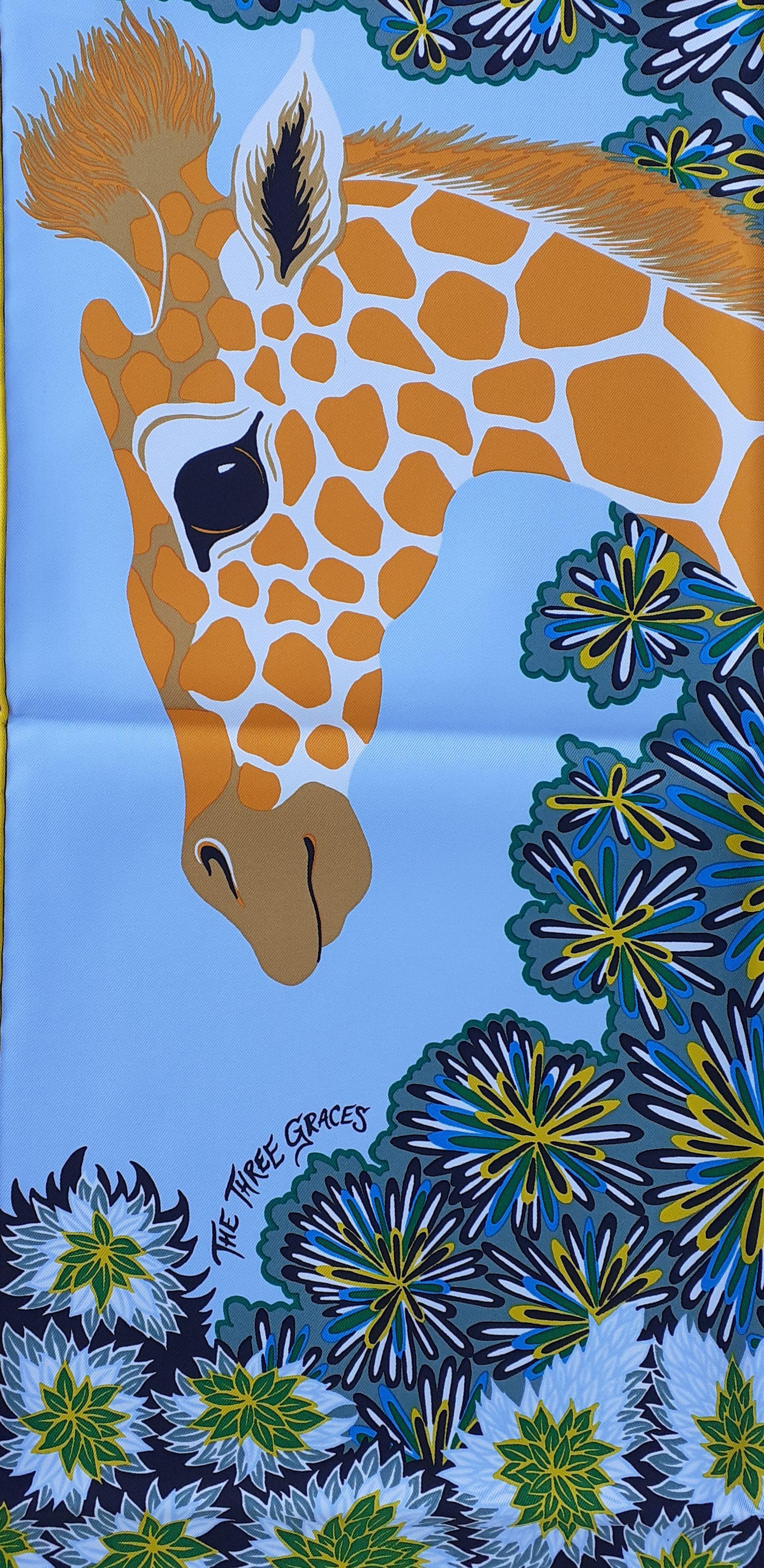 Hermès Silk Scarf The Three Graces Giraffes Alice Shirley Limited Edition 90 cm 2