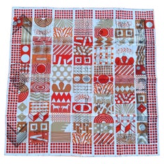 Hermès Silk Scarf Twilly Au Bloc Liste Vernie 88 cm