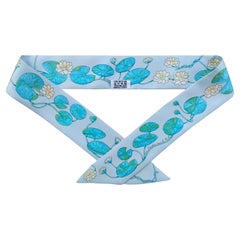 Hermès Silk Scarf Twilly Un Jardin Sur Le Nil Water Lily For Kelly Birkin Bag