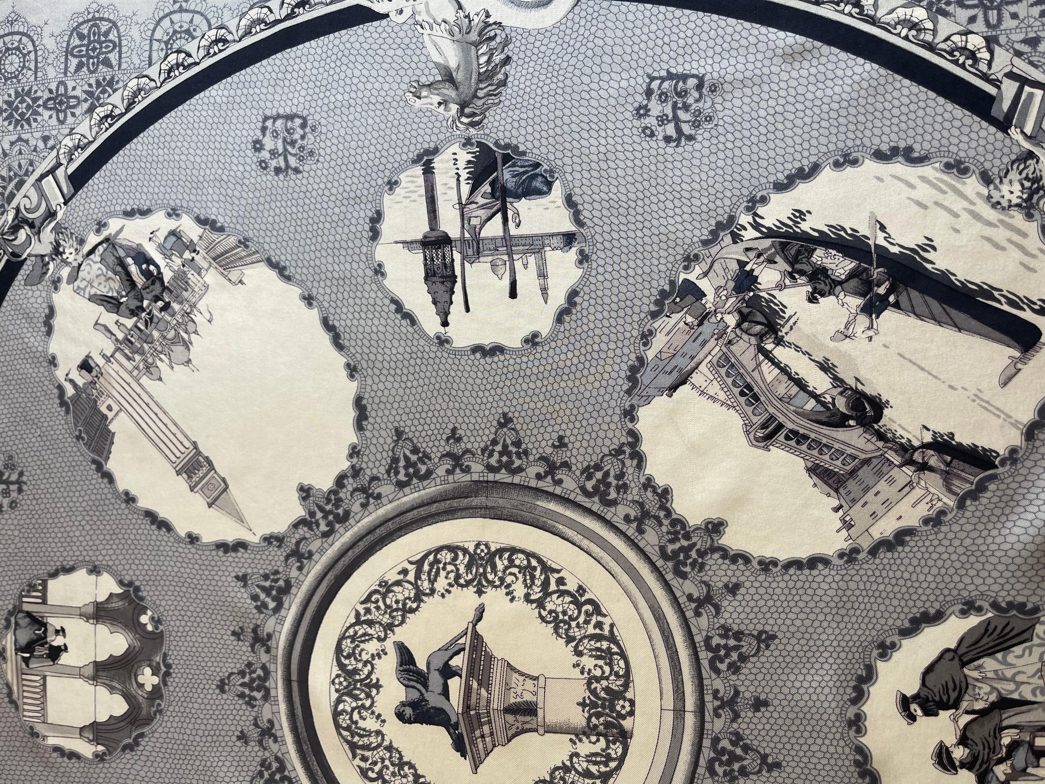 Hermès Silk Scarf « Venise » 1970 For Sale 6