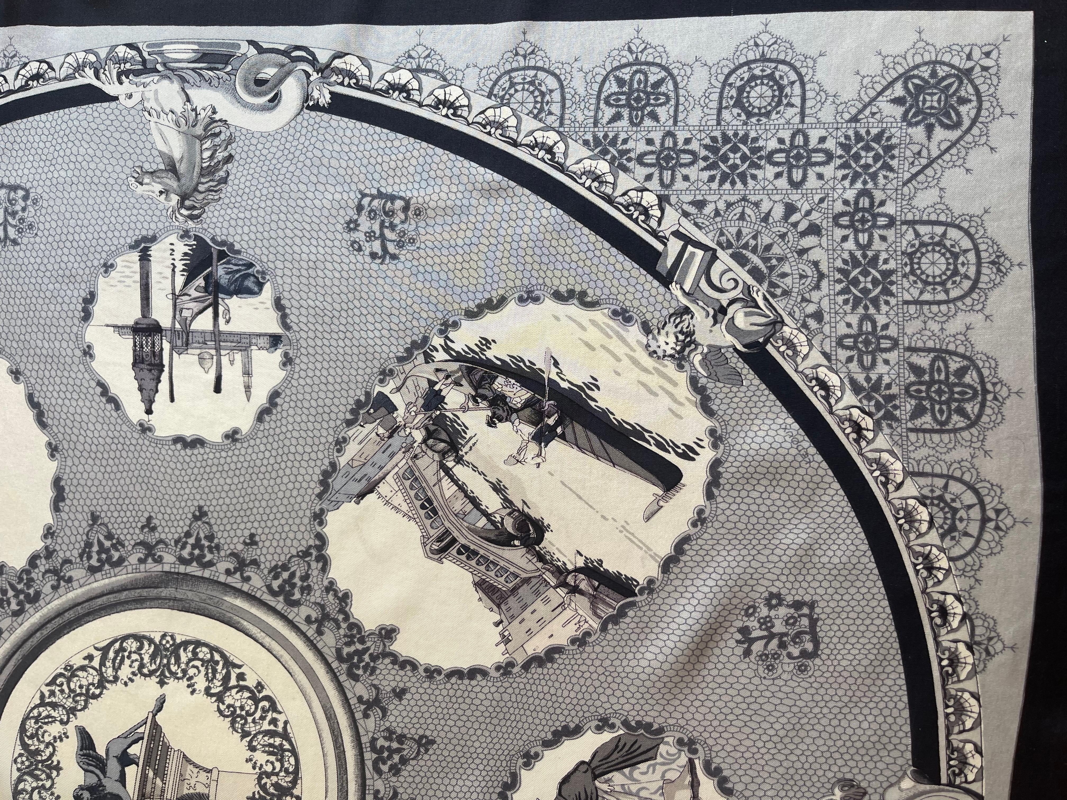 Hermès Silk Scarf « Venise » 1970 For Sale 1