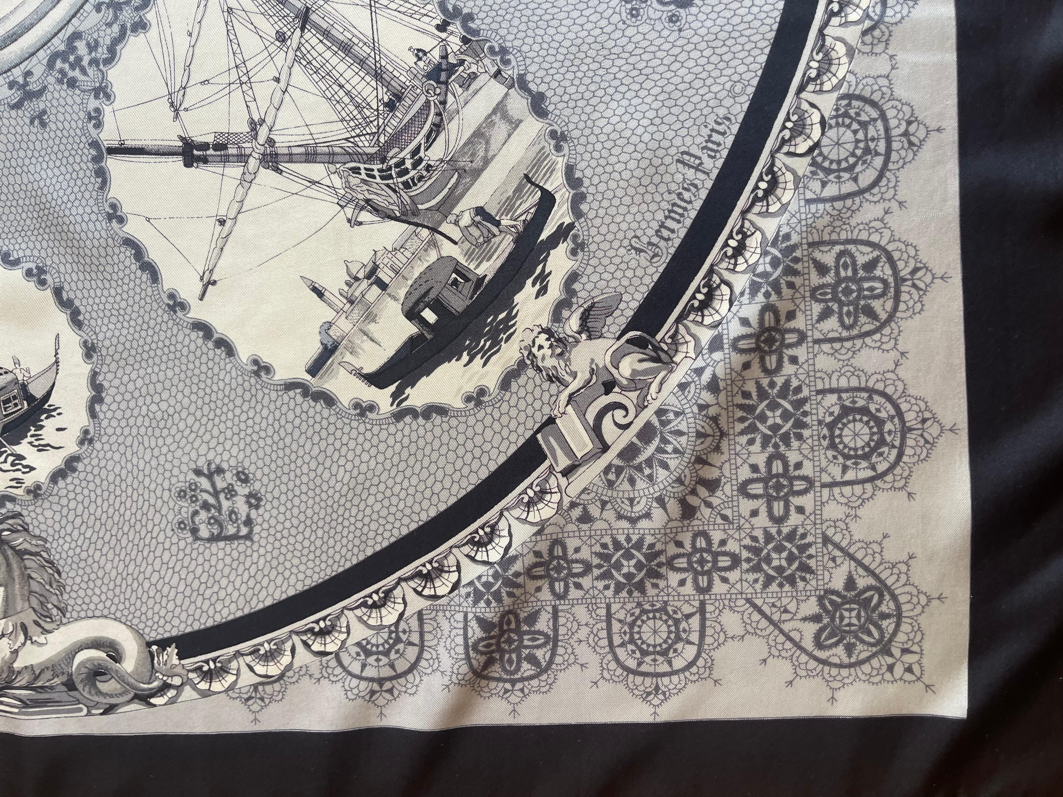 Hermès Silk Scarf « Venise » 1970 For Sale 4
