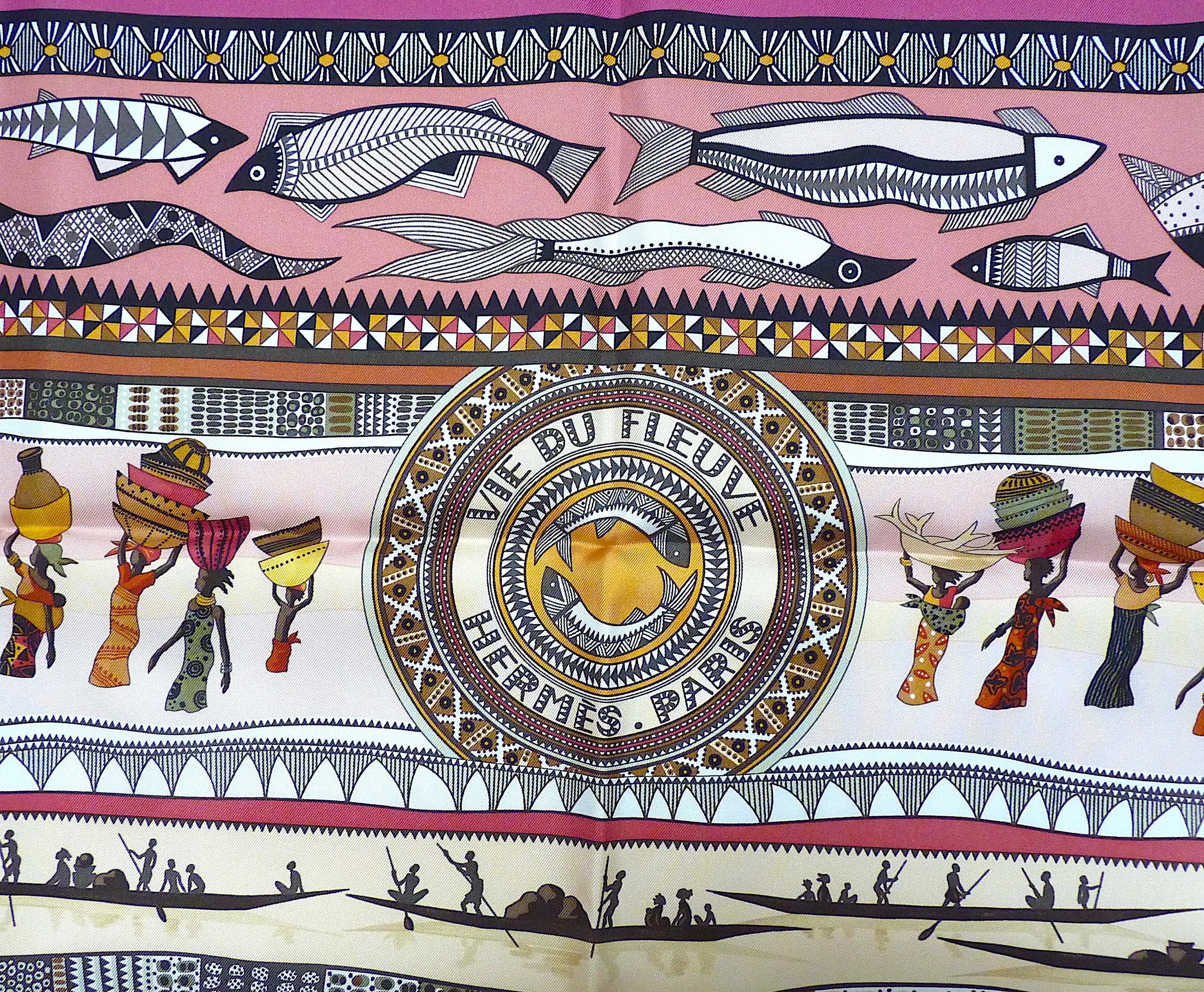 HERMES Silk Scarf  