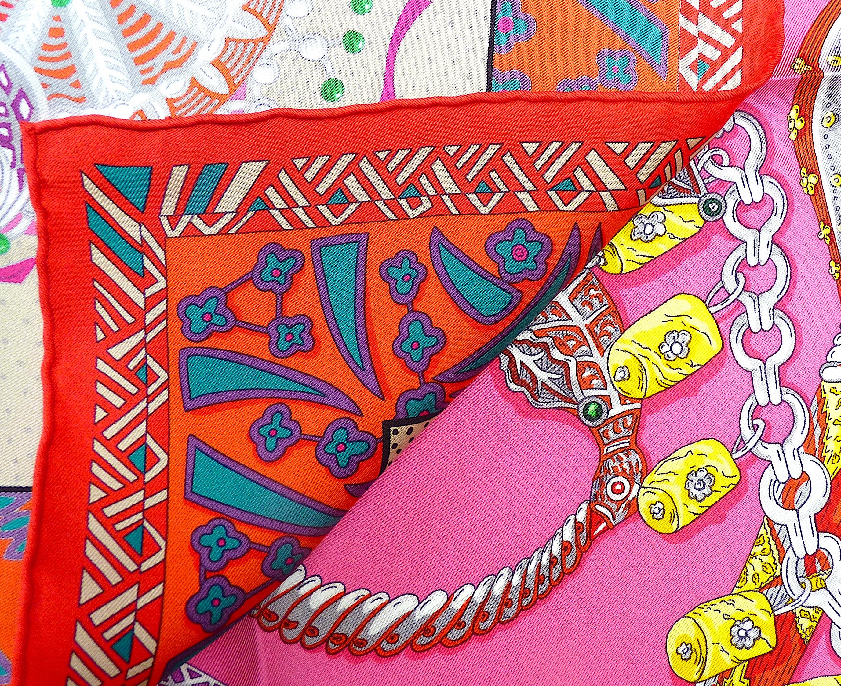 HERMES Silk Scarf 35