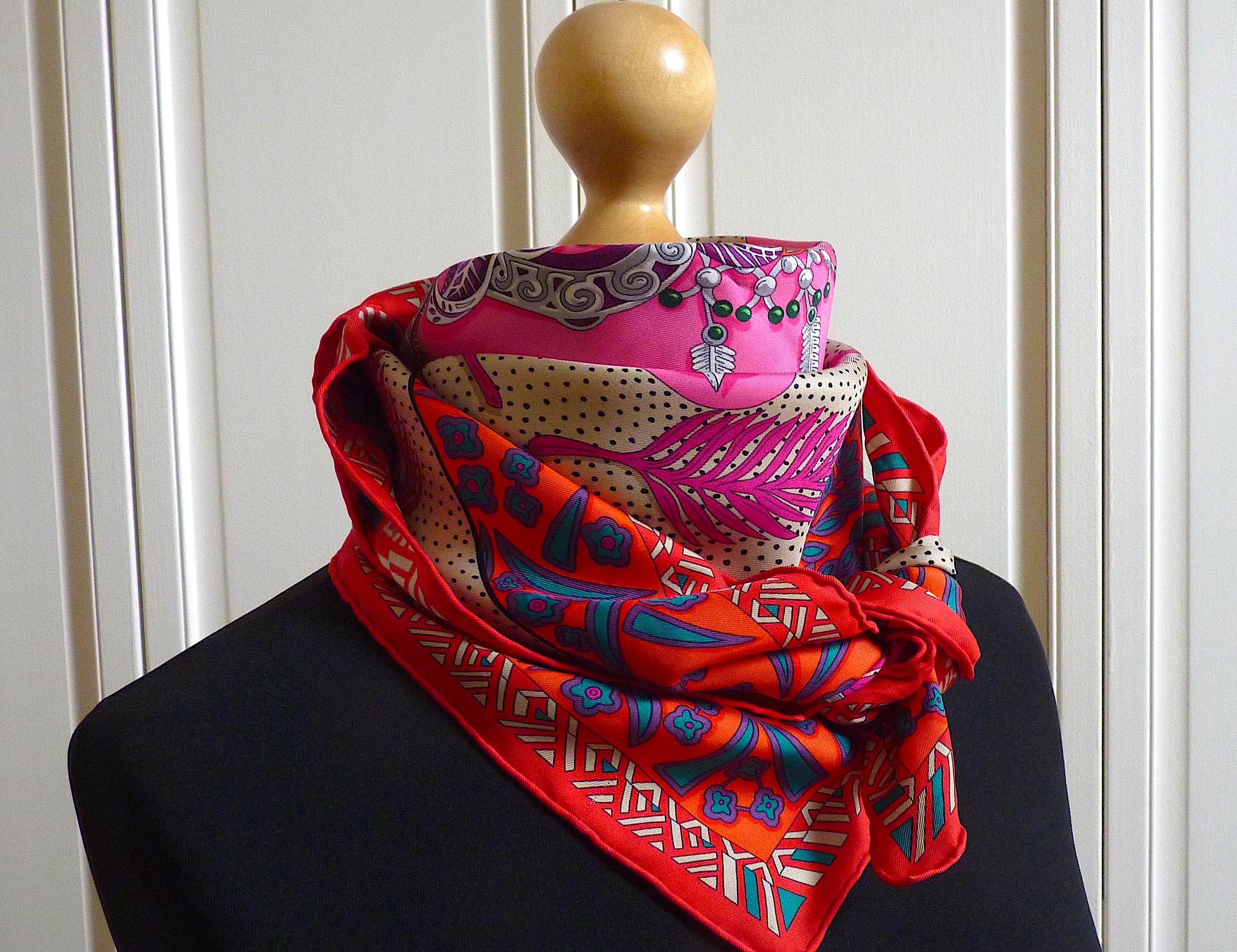 Rare HERMES Silk Scarf, entitled 