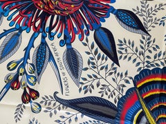 Hermes Silk Shawl Scarf Flowers of South Africa Large 55