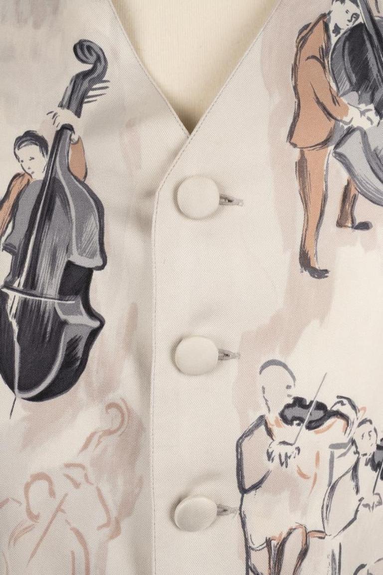 Hermès Silk Shirt and Jacket, 1963 For Sale 6