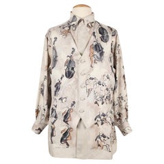 Camisa y chaqueta de seda Hermès, 1963