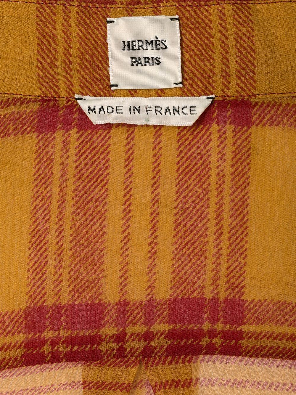 Hermes Silk Shirt by Martin Margiela In Excellent Condition In Paris, FR