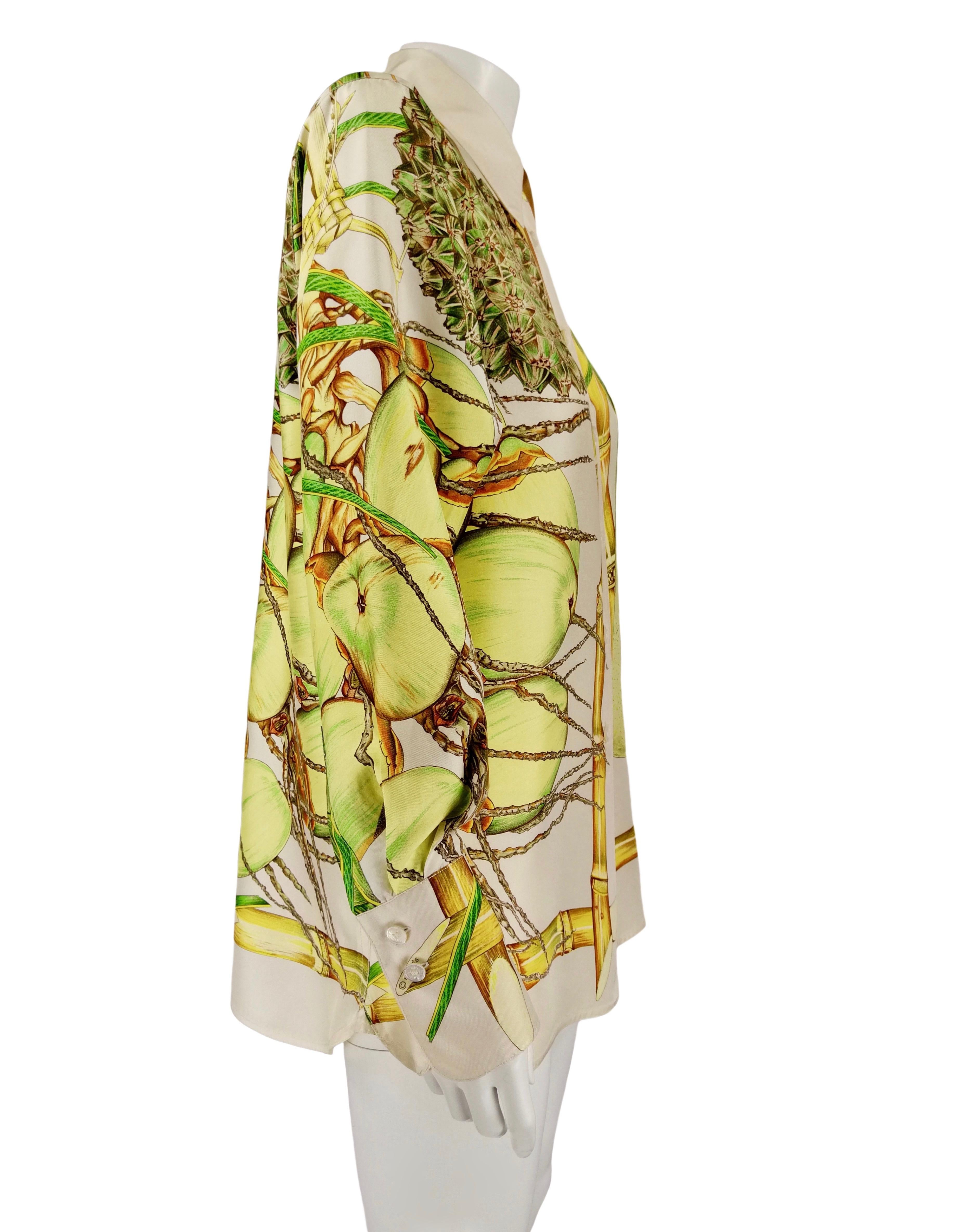 HERMÈS silk shirt In Excellent Condition In Rubiera, RE