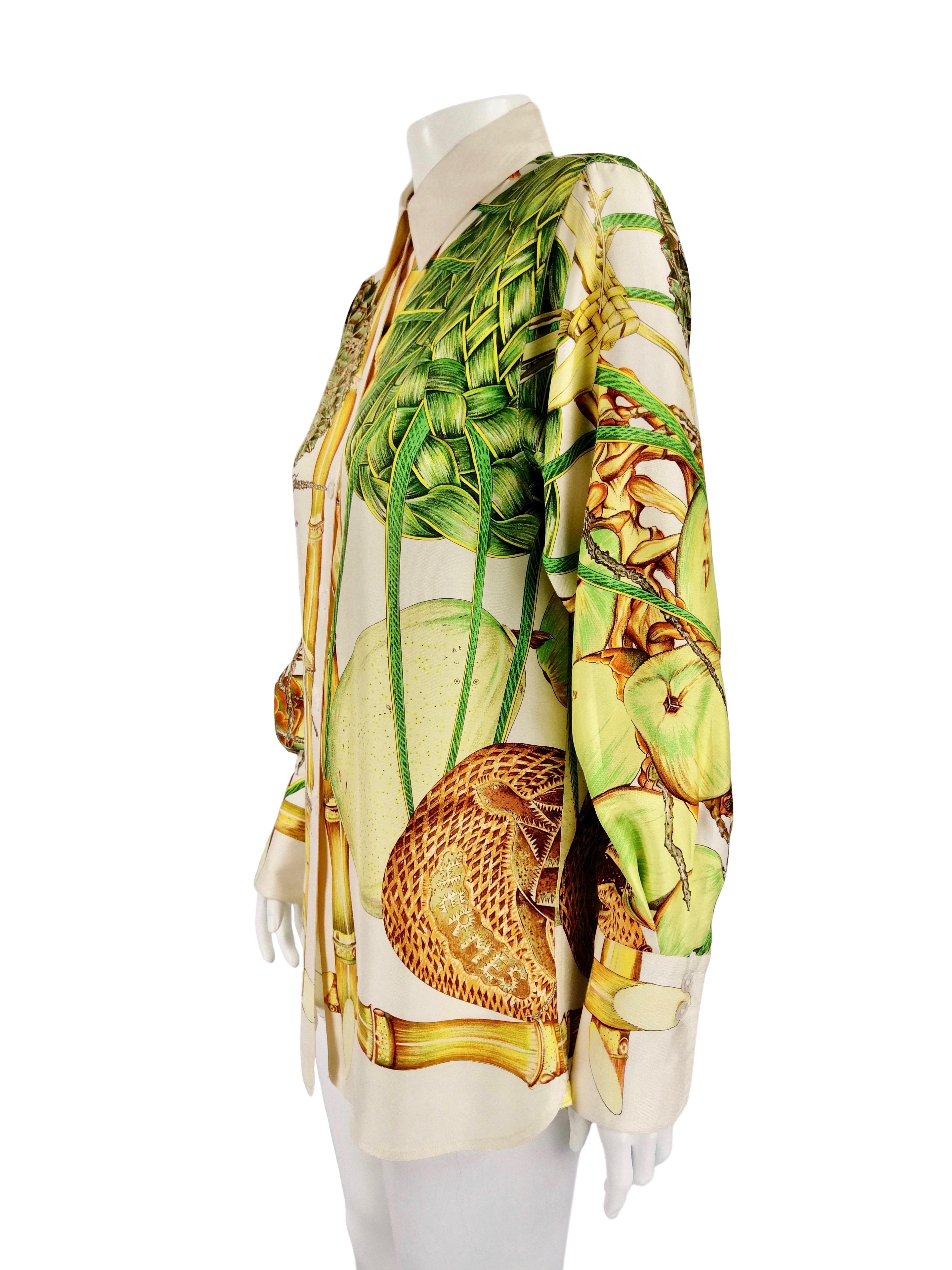 HERMÈS silk shirt 3