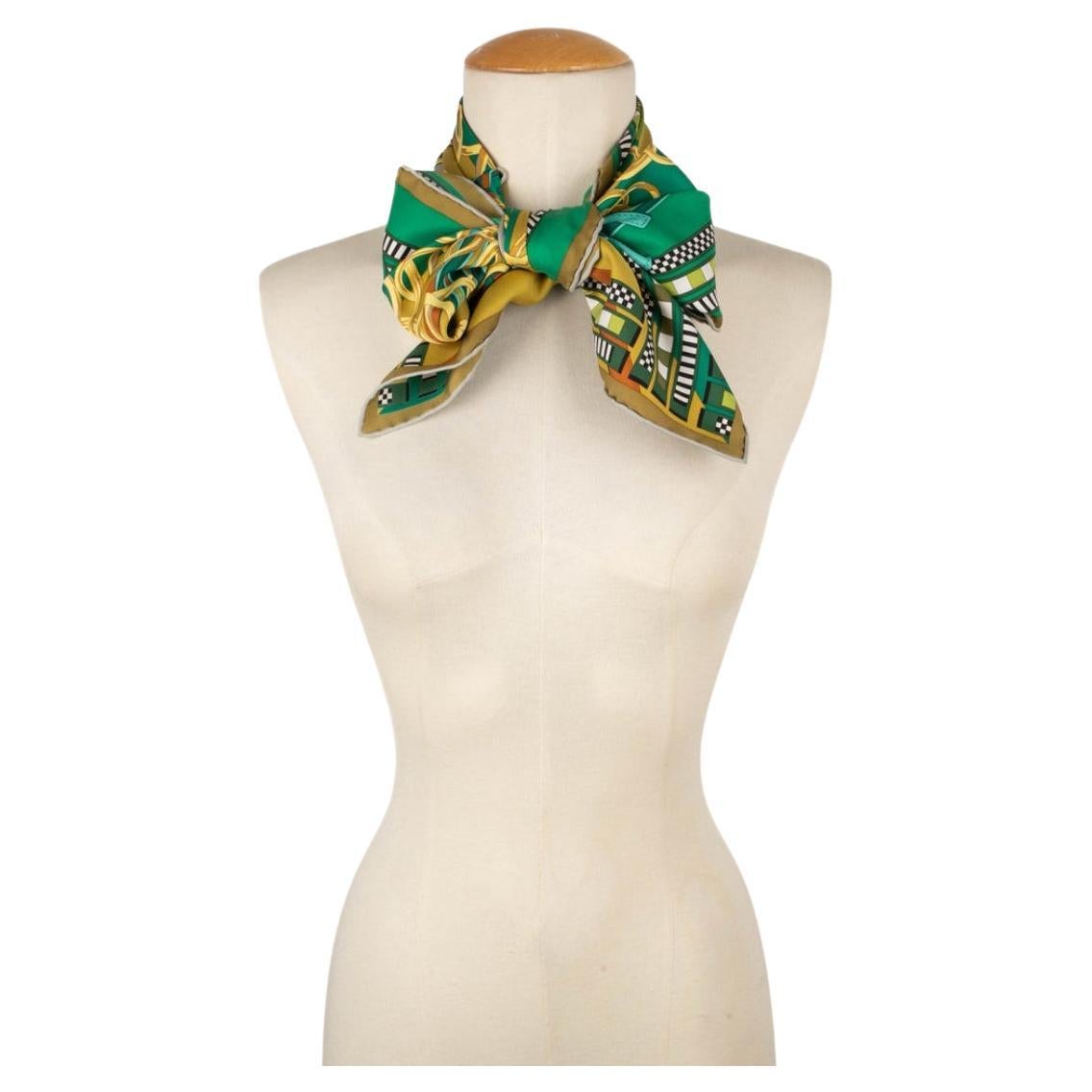 Hermès - (Made in France) Silk square scarf entitled 