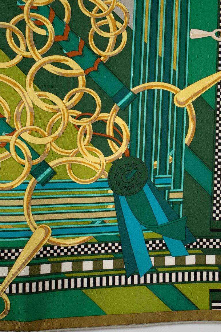 Hermès Silk Square Scarf Entitled with 'Brides and Gris-gris', 2014 In Excellent Condition In SAINT-OUEN-SUR-SEINE, FR
