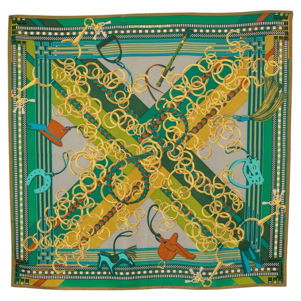 Hermès Silk Square Scarf Entitled with 'Brides and Gris-gris', 2014
