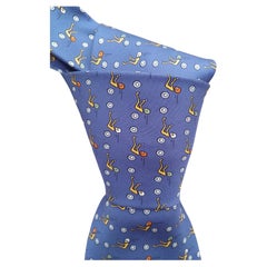 Hermès Silk Tie Car Race Print Sports Car FFSA 7880 UA
