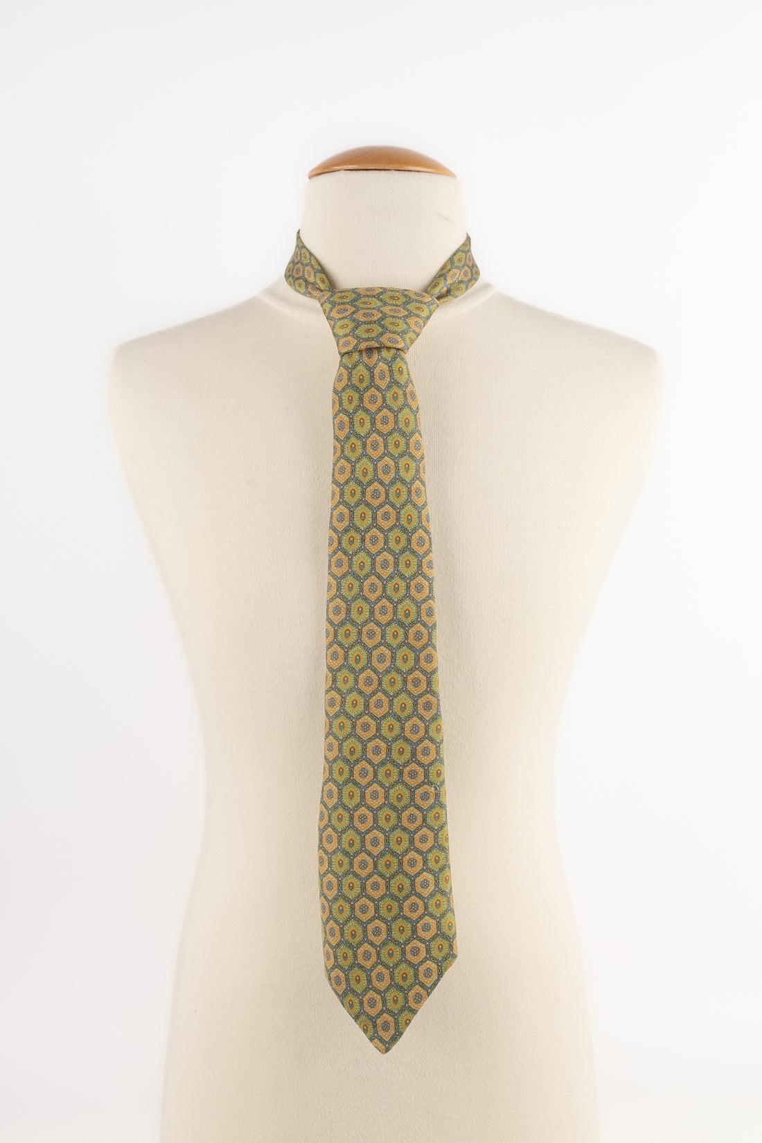 Brown Hermès Silk Tie For Sale
