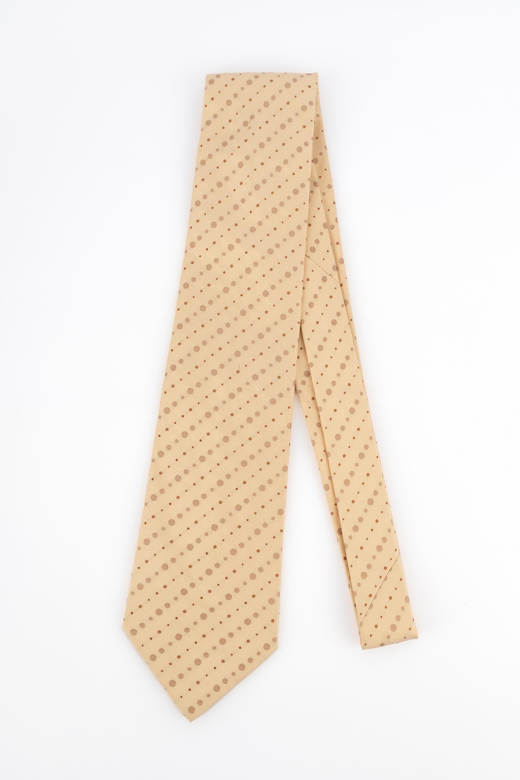 Beige Hermès silk tie For Sale