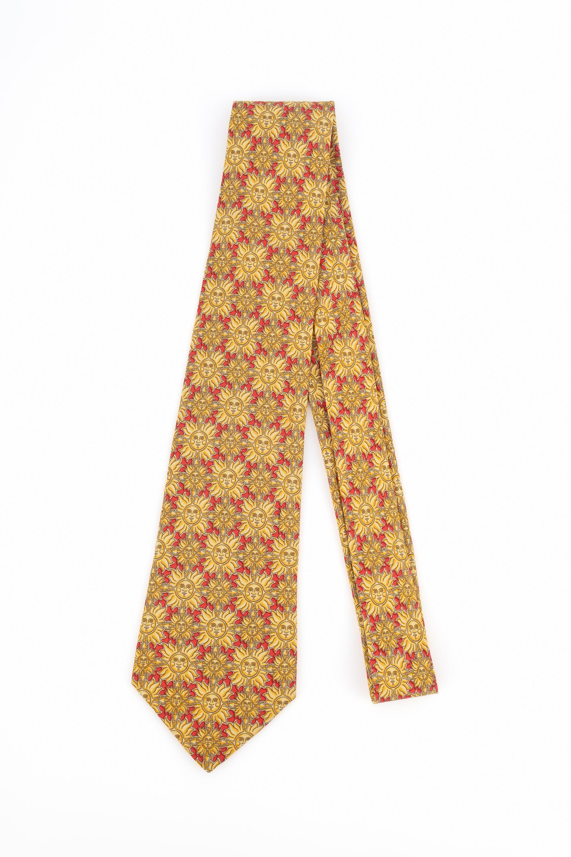 Beige Hermès silk tie For Sale