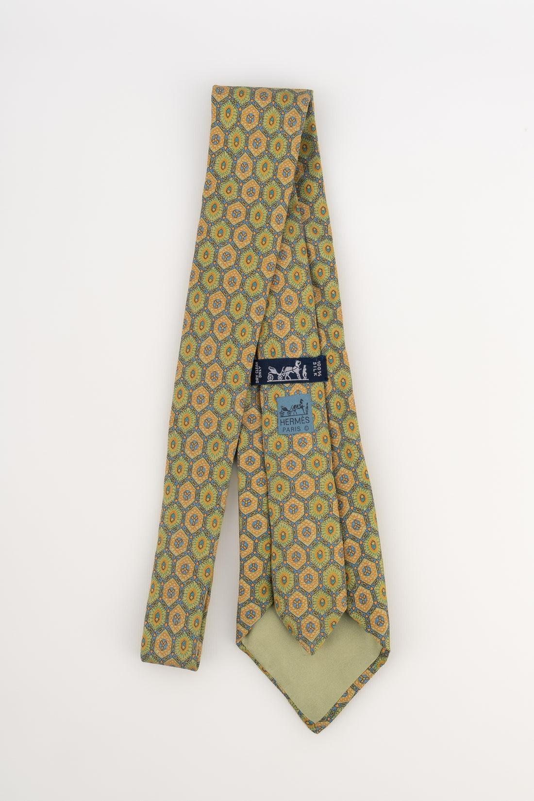 Hermès Silk Tie In Excellent Condition For Sale In SAINT-OUEN-SUR-SEINE, FR