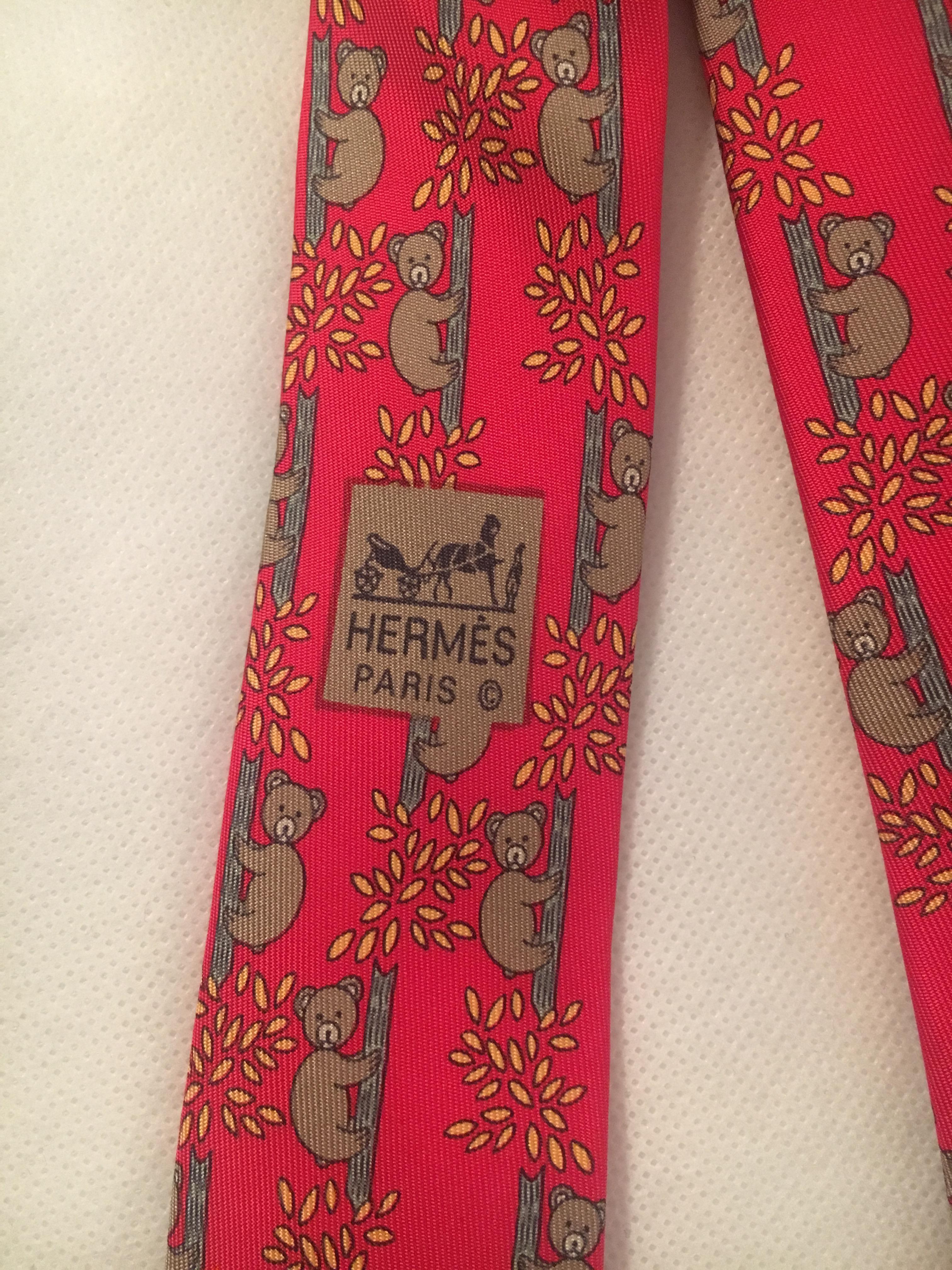Hermes Silk Tie In New Condition In Paris, IDF