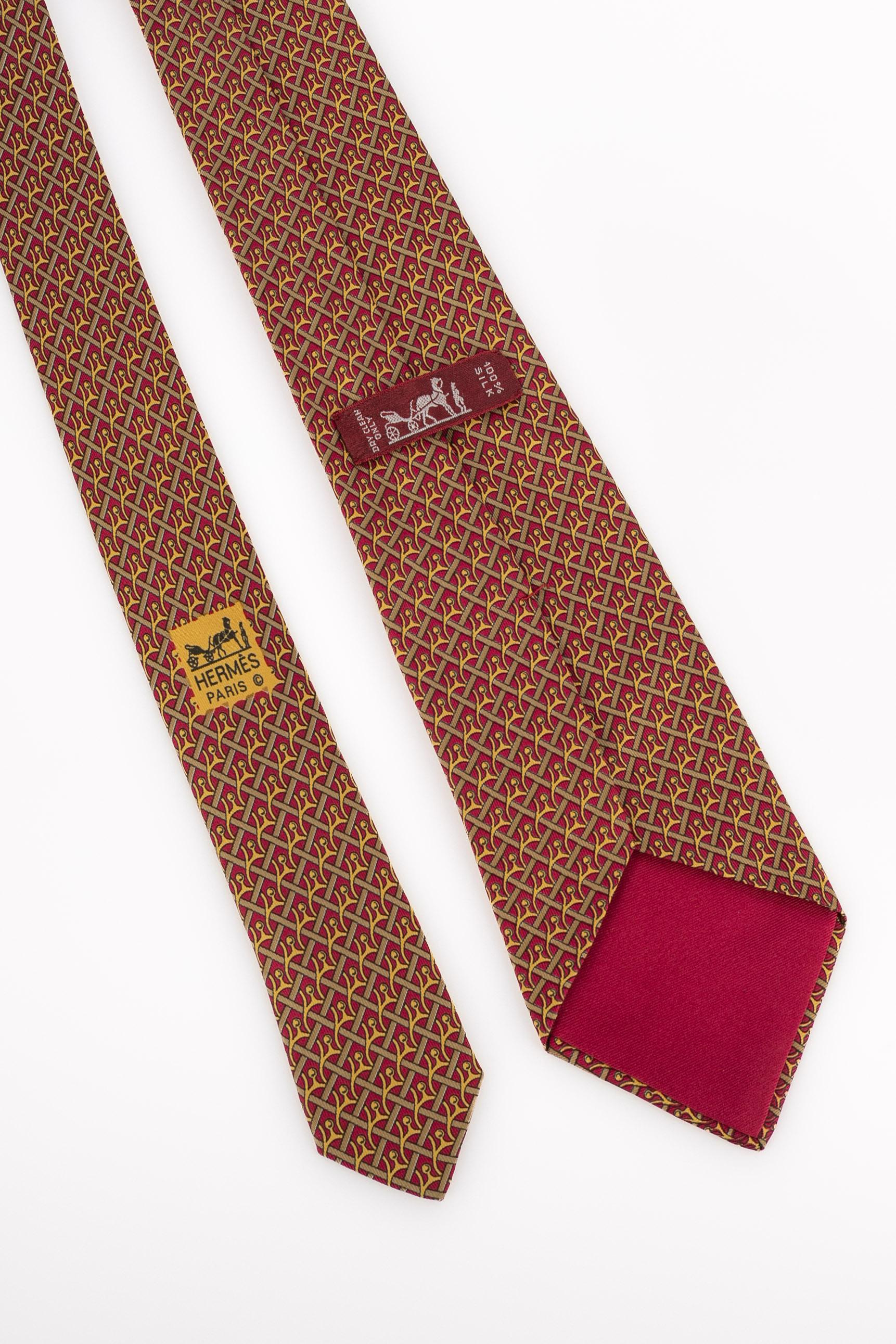 Hermès Seidenkrawatte Herren im Angebot