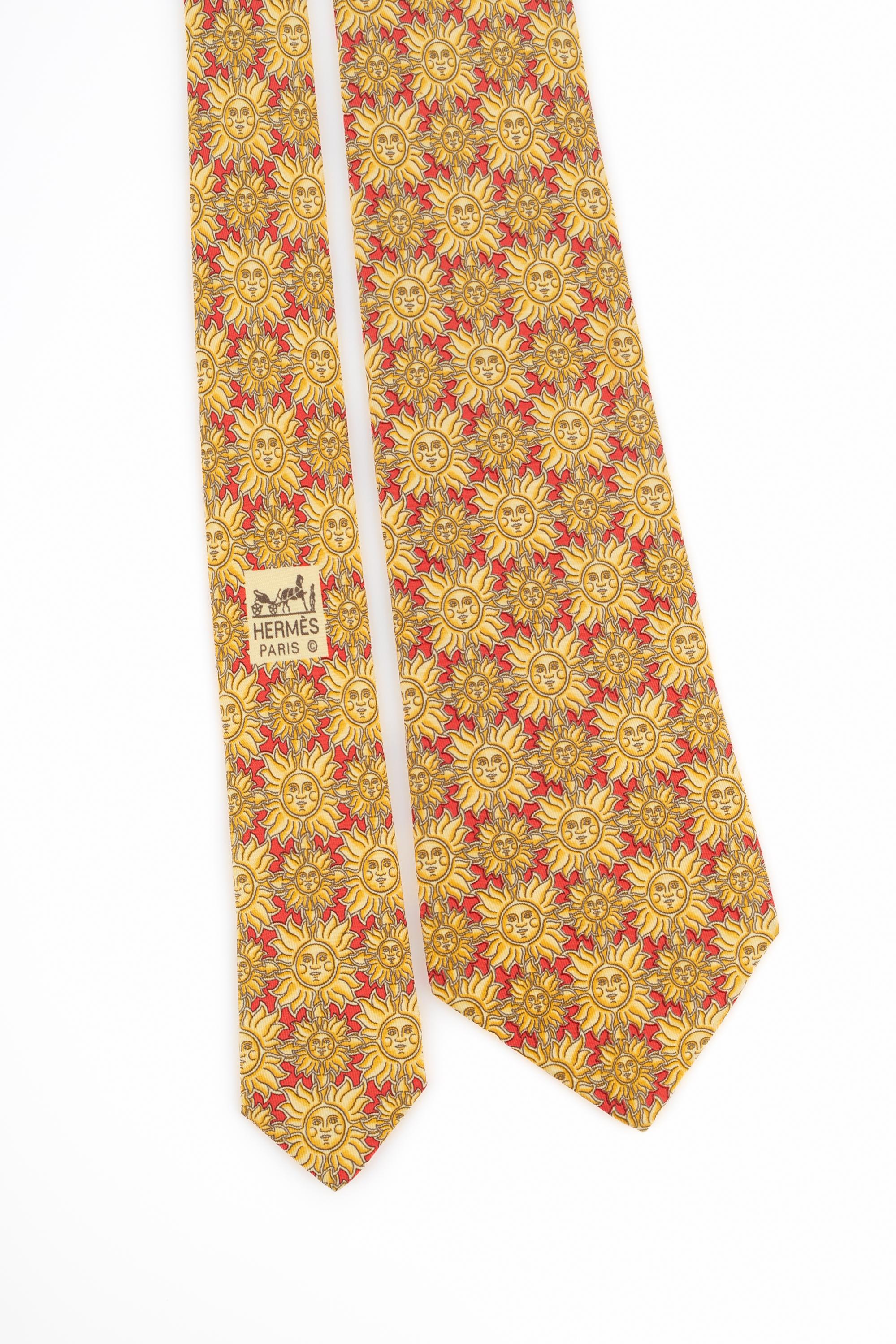 Men's Hermès silk tie For Sale