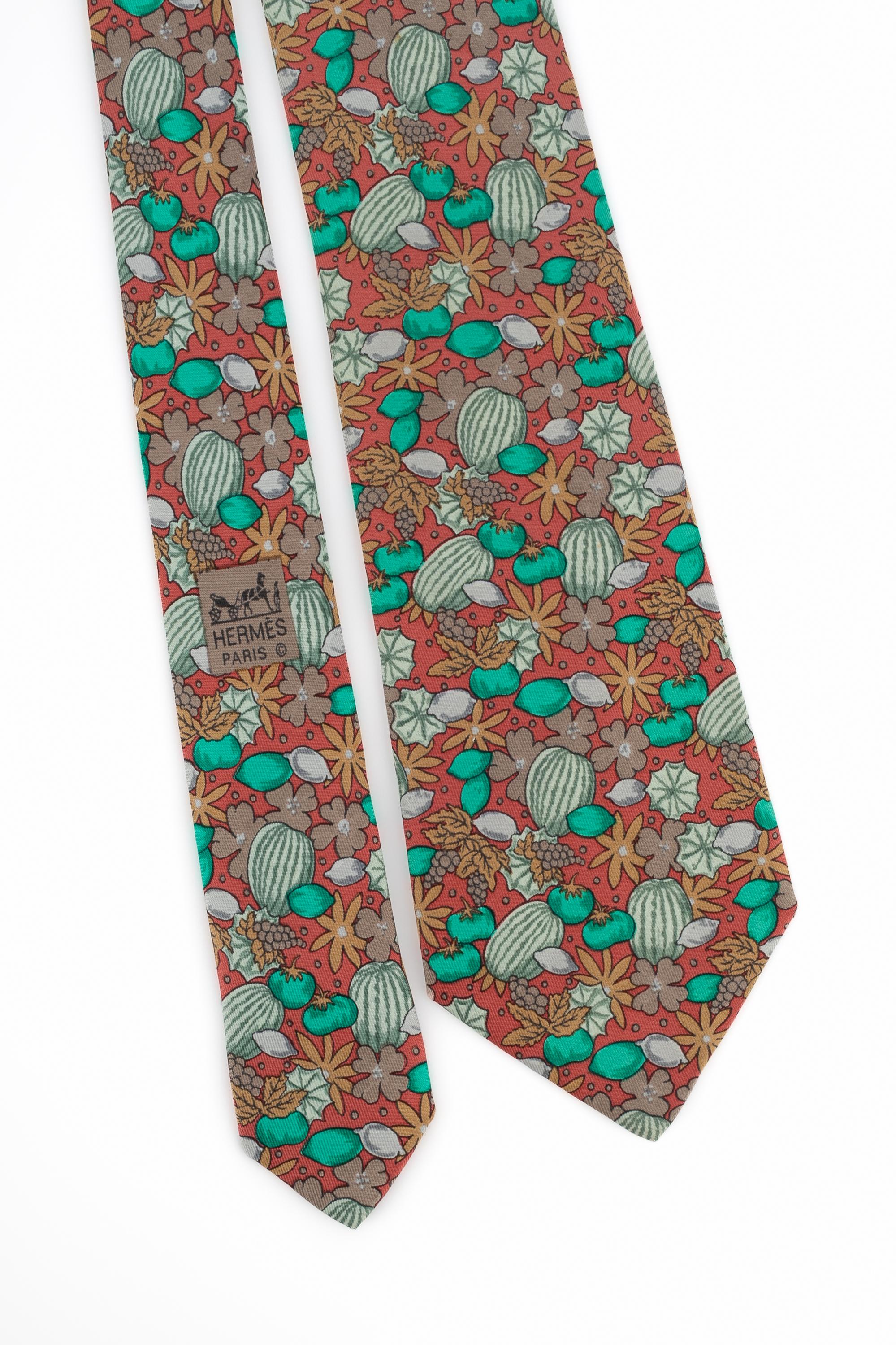 Men's Hermès silk tie For Sale