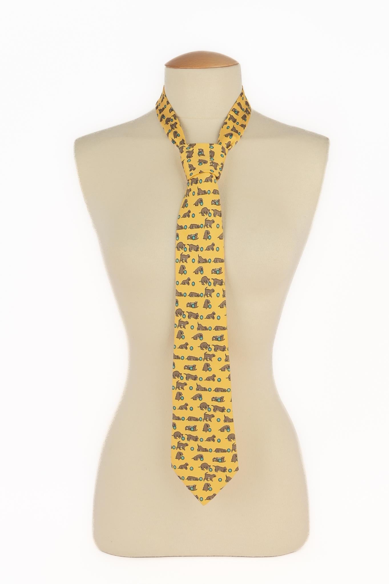 Hermès silk tie 1