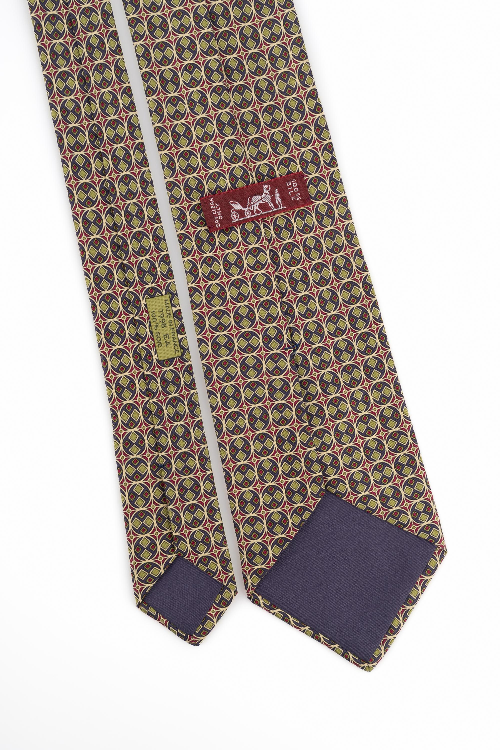 Hermès silk tie For Sale 1