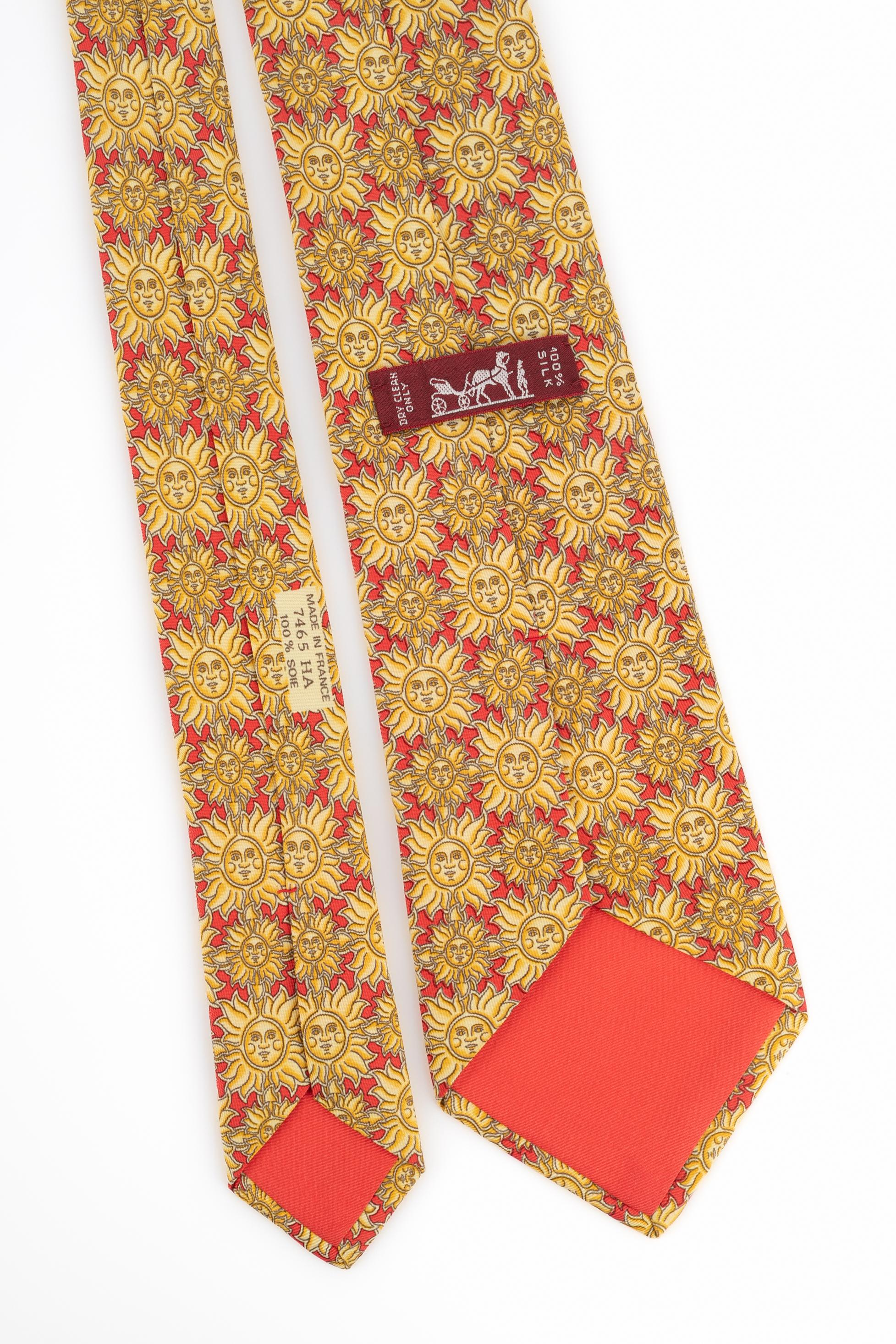 Hermès silk tie For Sale 1