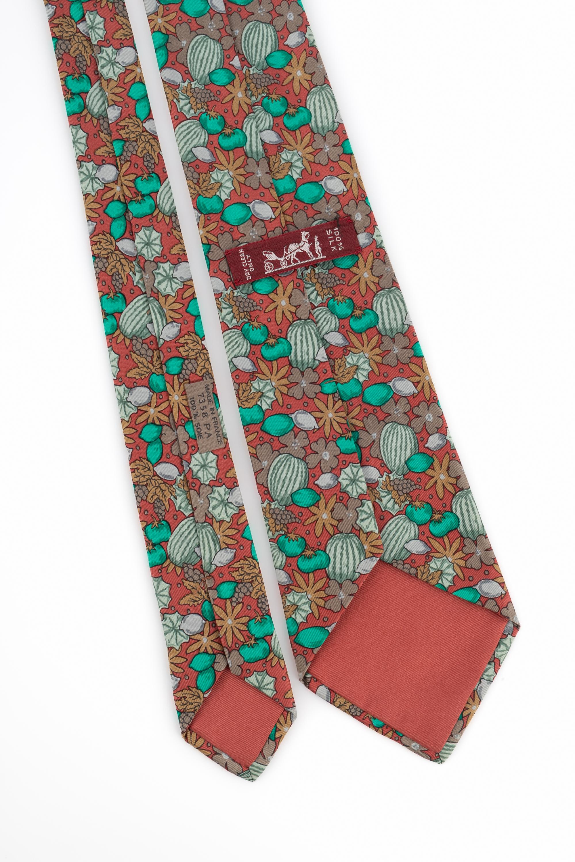 Hermès silk tie For Sale 1