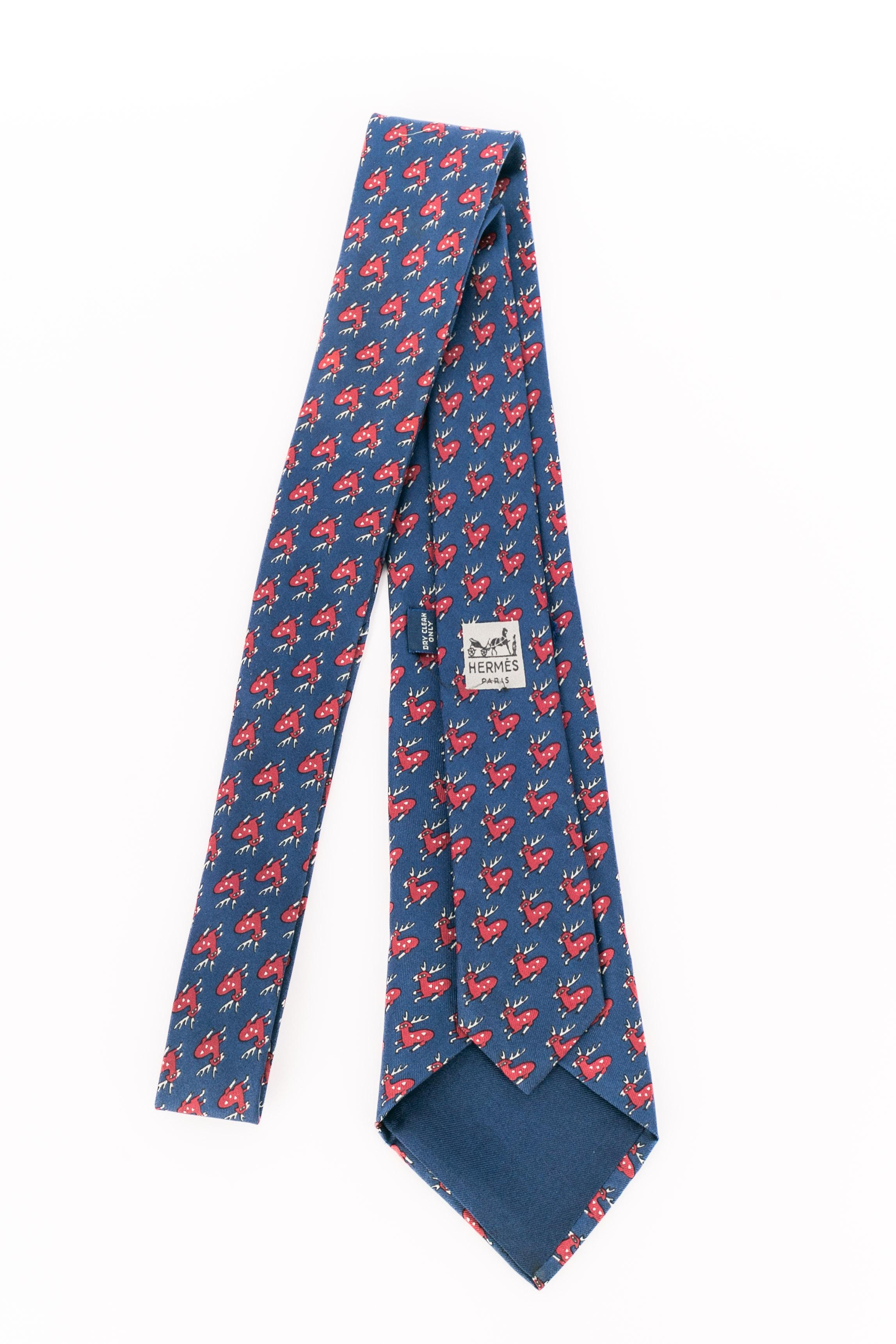 Hermès silk tie For Sale 1