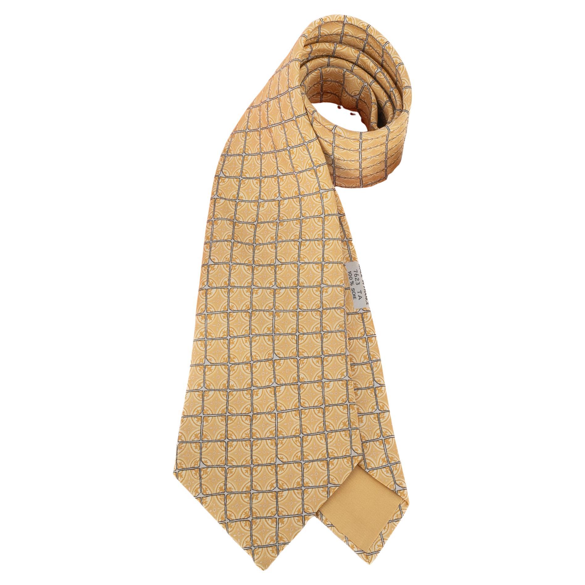 Hermès silk tie