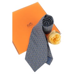 Used Hermès silk tie