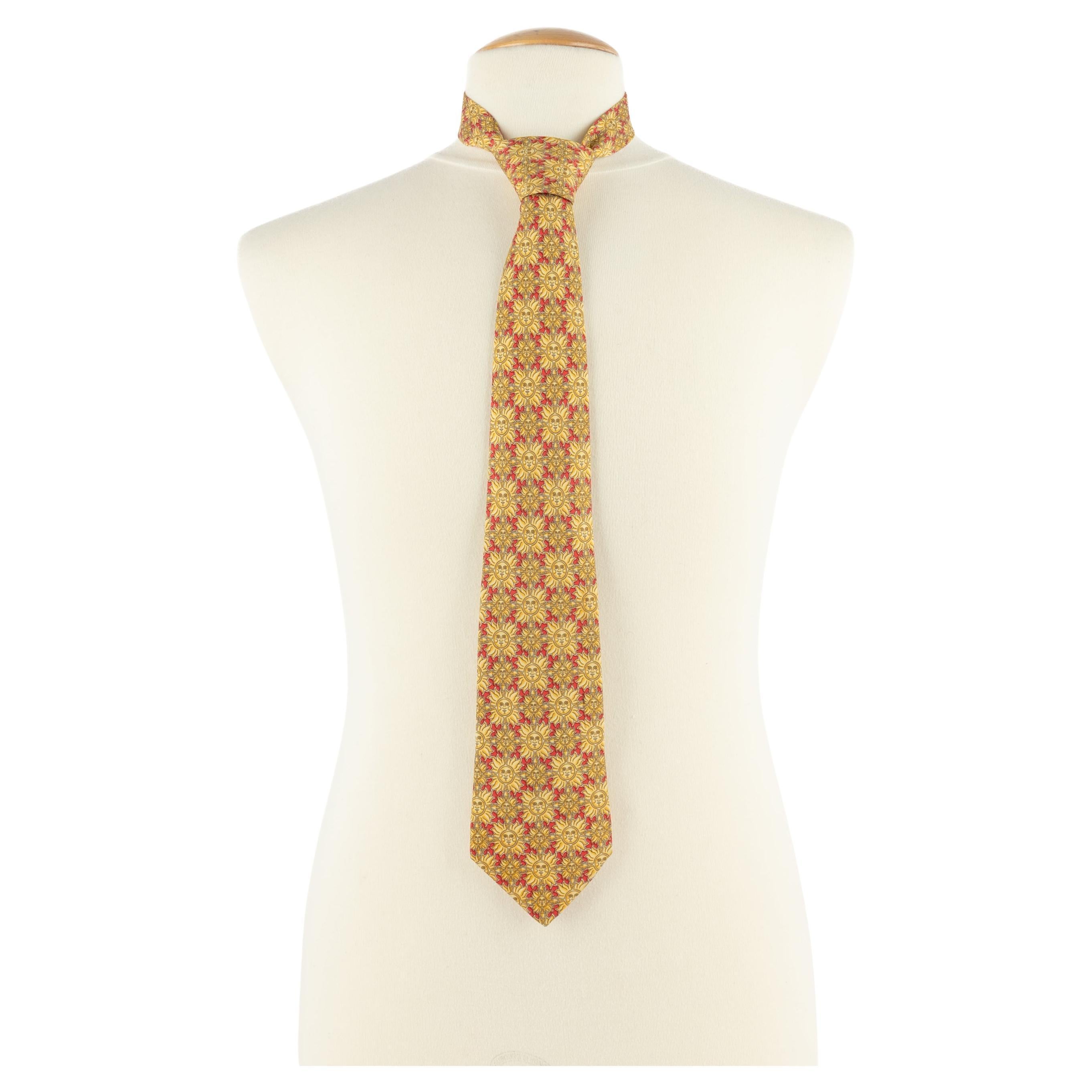 Hermès silk tie For Sale