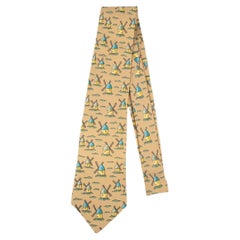 Hermès Silk Tie Illustrated with Mills