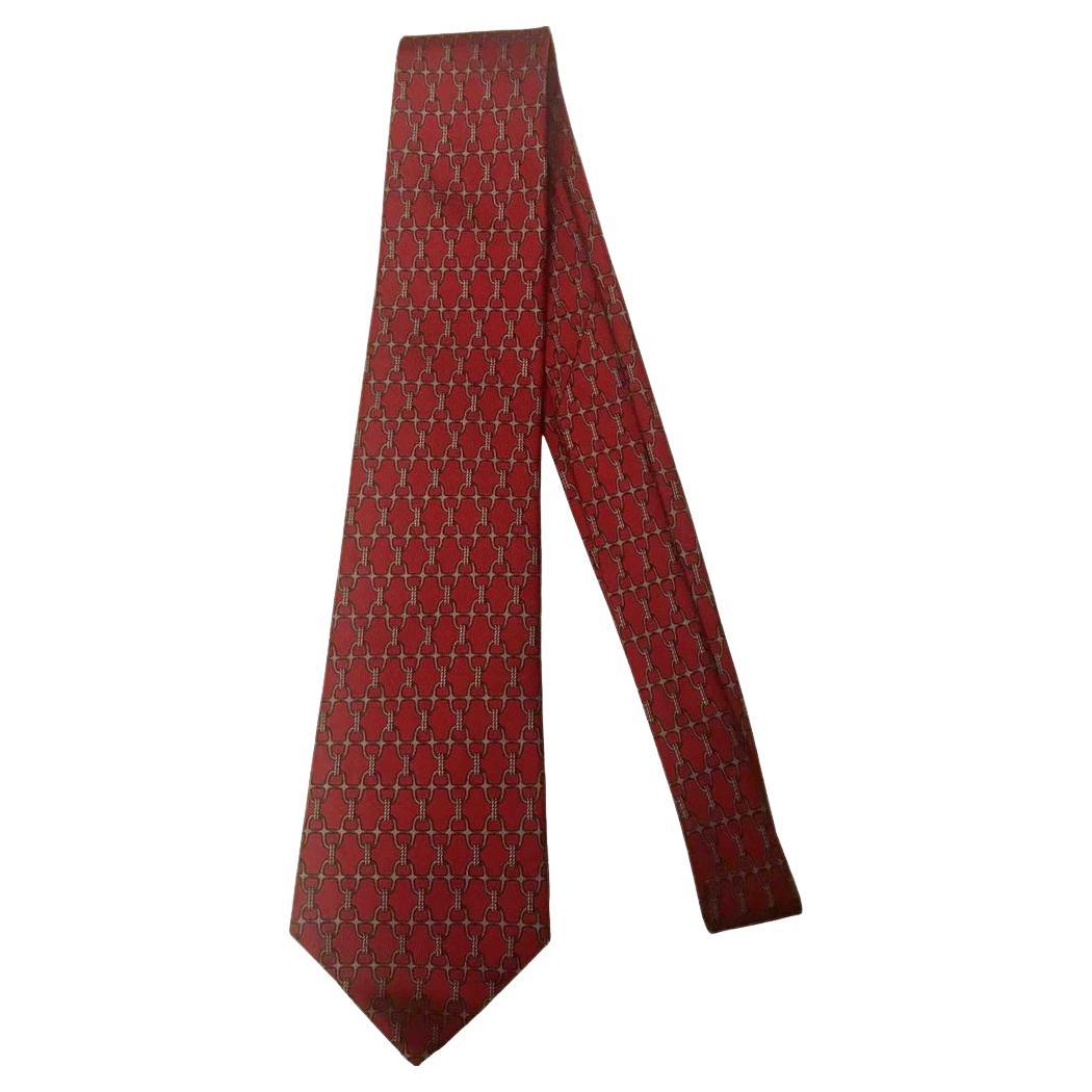 Hermès Silk Tie in Multicolour For Sale