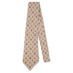 Hermès Silk Tie Printed with African Patterns
