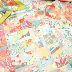 Hermes Silk Tiled Garden Printed Scarf