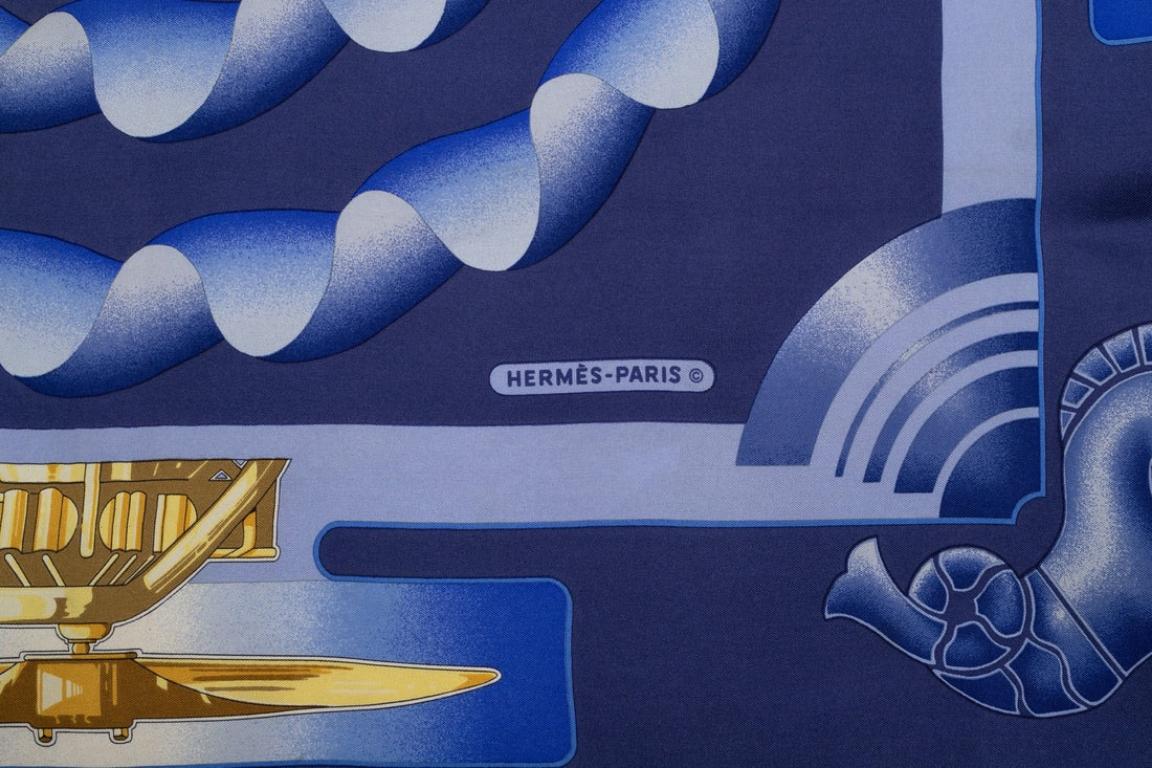 Hermès Foulard aus Seidenköper mit dem Titel 