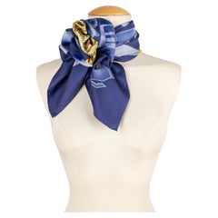 Foulard in twill di seta di Hermès intitolato 'Air France', 1962