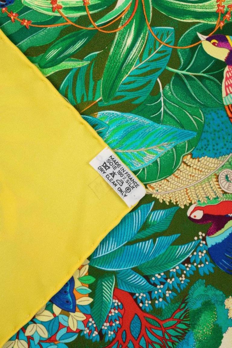 Hermès Silk Twill Foulard/Scarf 'In the Heart of Life', 2007 For Sale 3