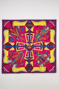 Hermès Silk Twill Foulard/Scarf 'Saddler Bunch', 2014